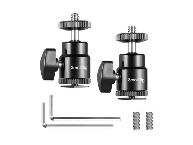 SmallRig 1/4' Camera Hot Shoe Mount with Additional 1/4' Screw, 2-Pack