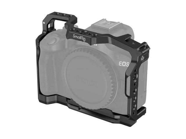 SmallRig R50 Cage for Canon R50 Camera Aluminum Alloy with Quick Release Plate for Arca Stand Cold Shoe NATO Rail and Threaded Holes - 4214