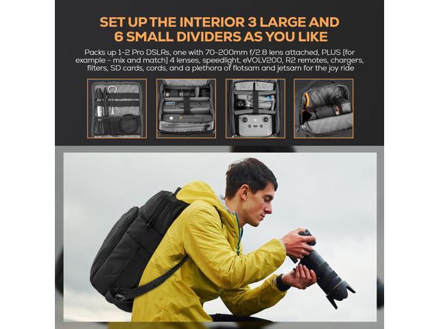 Slinger Alpine 190 Lightweight Backpack for Camera, Laptop or Drone #ALPINE-190