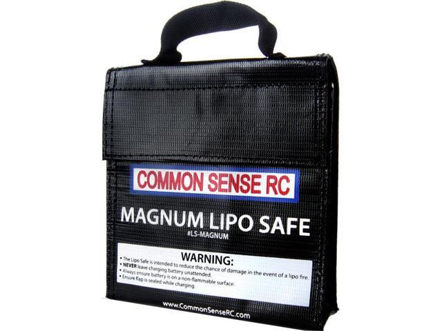 COMMON SENSE RC Magnum Lipo Safe Charging/Storage Bag for Multiple 3S Lithium Polymer Battery
