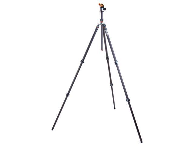 3 Legged Thing Winston 2.0 3-Section Carbon Fiber Tripod with AirHed Pro Ball Head, Metallic Slate Gray