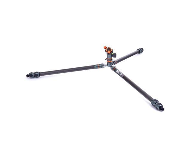 3 Legged Thing Winston 2.0 3-Section Carbon Fiber Tripod with AirHed Pro Ball Head, Metallic Slate Gray