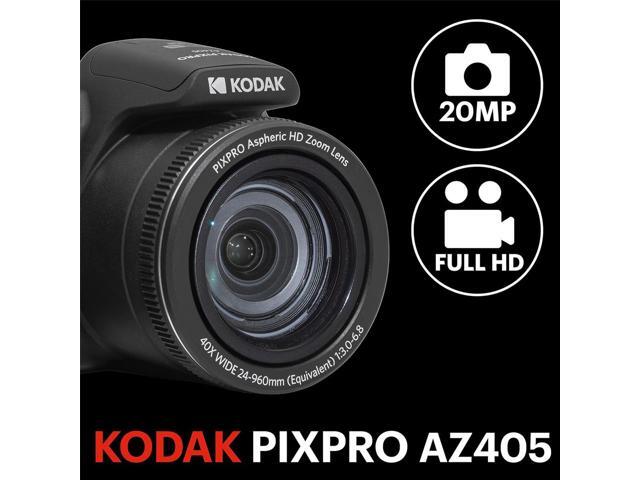 Kodak KODAK PIXPRO AZ405-BK 20MP Digital Camera 40X Optical Zoom 24mm Wide Angle Lens Optical Image Stabilization 1080P Full HD Video 3' LCD...