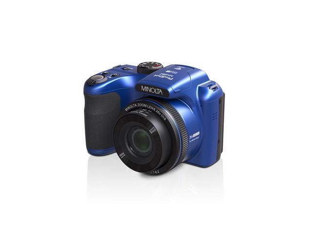 Minolta 20 Mega Pixels 26x Optical Zoom Digital Camera with 1080p FHD Video, Blue