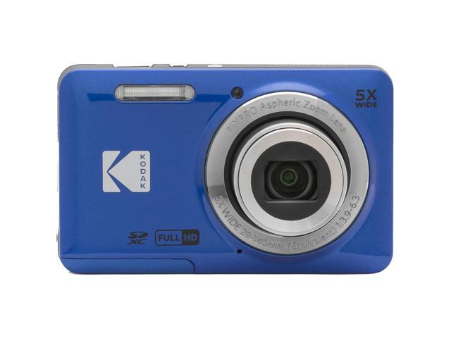 Kodak PIXPRO FZ55 Friendly Zoom Digital Camera, Blue, With SD Card, Camera Bag, Tripod, Photo Editing Software, SD Card Reader