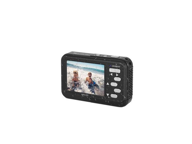 Minolta Duo MN50WP 48 MP AF 5K Ultra HD Waterproof Digital Camera with Dual Front & Rear LCD, Black