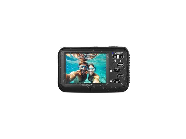 Minolta Duo MN50WP 48 MP AF 5K Ultra HD Waterproof Digital Camera with Dual Front & Rear LCD, Black