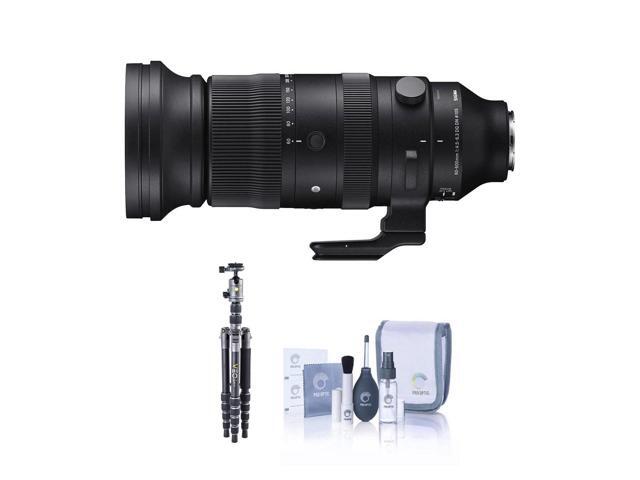 Sigma 60-600mm f/4.5-6.3 DG DN OS Sports Lens for Sony E, Bundle with Vanguard VEO 3 GO 235AB 23mm 5-Section Aluminum Travel Tripod with T-50 Ball...