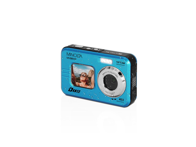 Minolta MN50WP 48MP 5K Ultra HD Dual LCD Screen Waterproof Digital Camera