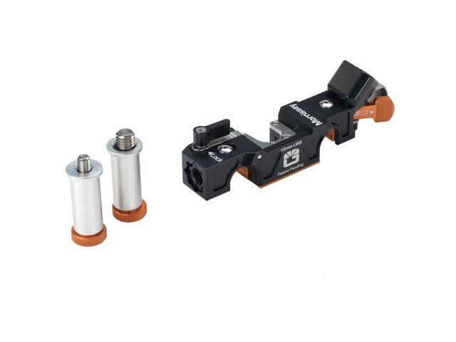 Bright Tangerine Morrissey 15mm LWS Lens Support with 1/4' and 3/8' Posts