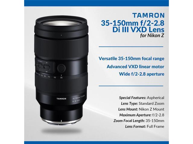 Tamron 35-150mm f/2-2.8 Di III VXD Lens for Nikon Z Bundle with Hoya 82mm UV and CPL Filters, Cleaning Kit, Cleaning Cloth