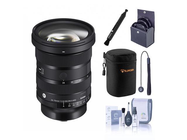 Sigma 24-70mm f/2.8 DG DN II Art Lens for L Mount, Bundle with 82mm Filter Kit, Soft Lens Case, Lens Cleaner, Lens Cap Tether and Cleaning Kit