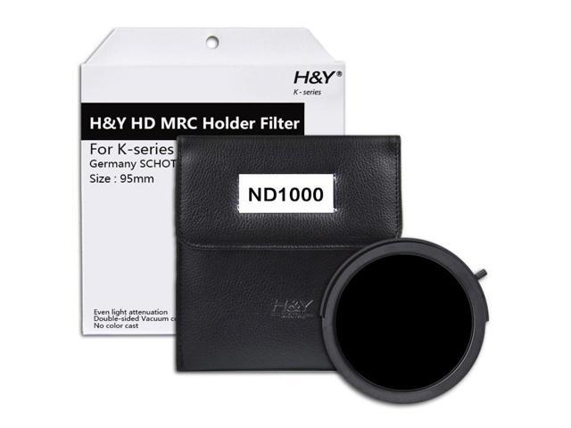 H & Y ND1000 Drop-in 95mm HD MRC 10 f-stops Extreme ND Filter for K-Series Holder