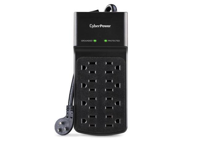 CyberPower B808 8-Outlet Essential Surge Protector with 8' Cord, Black