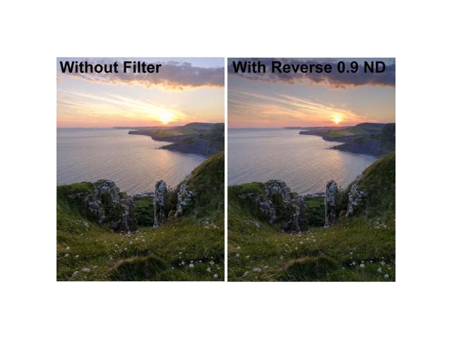 Lee Filters 100x150mm Reverse-Graduated ND 0.9 Filter (3 Stops) #ND9RG