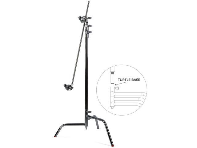 Matthews 40' C+ Stand with Turtle Base and Grip Head and Arm, Chrome, 4-Pack