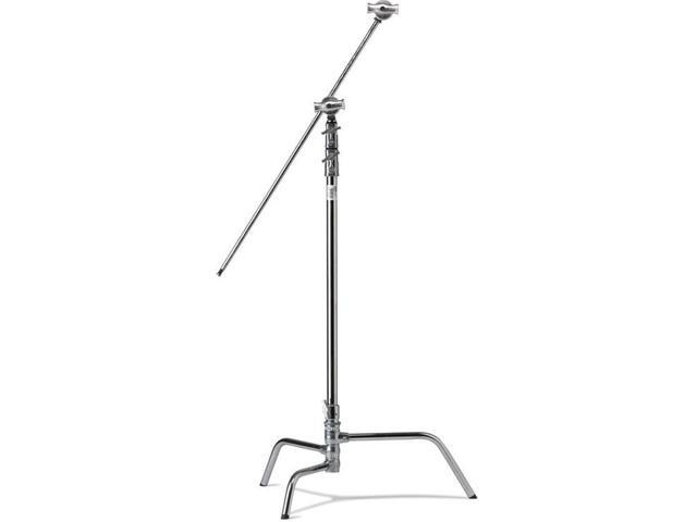 Kupo 40' Master C-Stand with Turtle Base Kit, Includes 2.5' Grip Head and 40' Grip Arm with Hex Stud, 22lbs Capacity, Silver