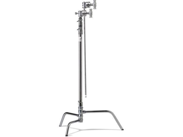 Kupo 40' Master C-Stand with Turtle Base Kit, Includes 2.5' Grip Head and 40' Grip Arm with Hex Stud, 22lbs Capacity, Silver