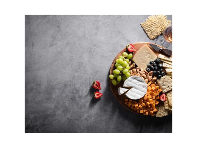 V-FLAT WORLD Duo Board - 30x40' Double Sided Surface Board, Iced Concrete/Midnight Cement