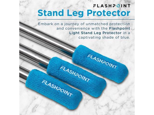 Flashpoint Light Stand Leg Protector, Blue, 3-Pack