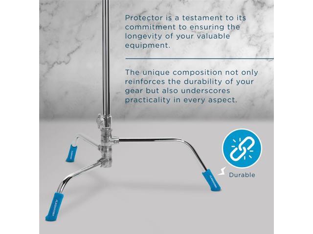 Flashpoint Light Stand Leg Protector, Blue, 3-Pack