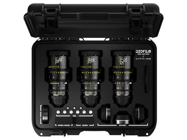 DZOFILM Catta Zoom FF 18-35/35-80/70-135mm T2.9 Cine 3-Lens Kit, Sony E, Black