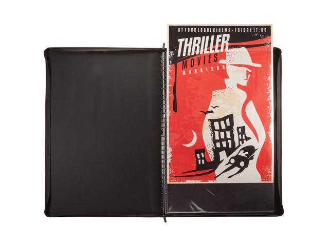 itoya profolio, poster binder, black, 24 x 36 inches, pb-24-36wd