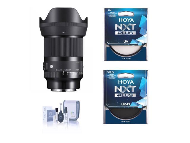 Sigma AF 35mm f/1.4 DG DN ART Lens for L Mount, Bundle with Hoya NXT Plus 67mm UV+CPL Filter Kit, Cleaning Kit
