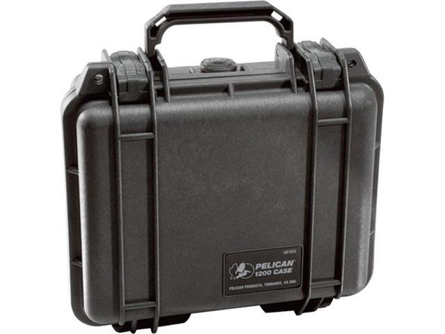 Pelican 1200 Watertight Mini-S Hard Case with Foam Insert - Black