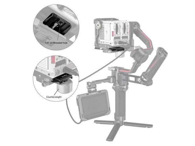 SmallRig Manfrotto-Style Quick Release Plate for DJI RS 2 / RSC 2 / Ronin-S / RS 3 / RS 3 Pro / RS 4 / RS 4 Pro Gimbals