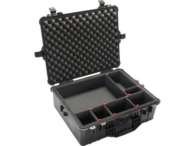Pelican 1600TP Large Case with TrekPak Divider System and 1603 O-Ring, Black