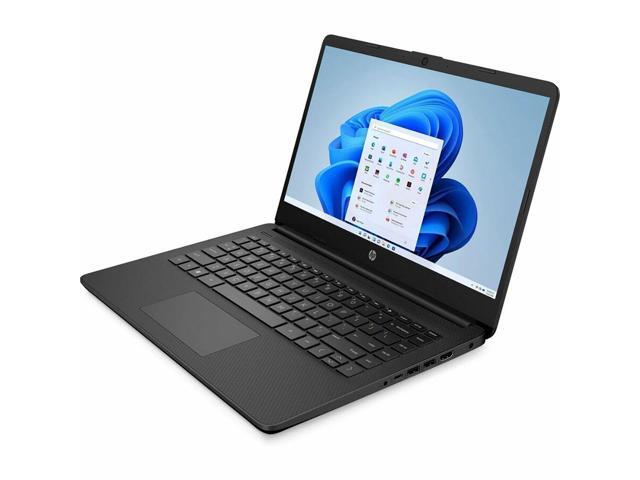 HP 14-dq3210nr 14' HD Touchscreen Laptop, Intel Celeron N4500 1.1GHz, 4GB RAM, 64GB eMMC, Windows 11 Home S Mode, Jet Black