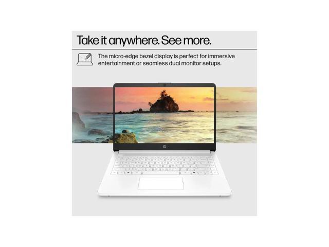 HP 14-dq3220nr 14' HD Touchscreen Laptop - Intel Celeron N4500 1.1GHz - 4GB - 64GB eMMC - Windows 11 Home S Mode - Intel UHD Graphics - Webcam -...