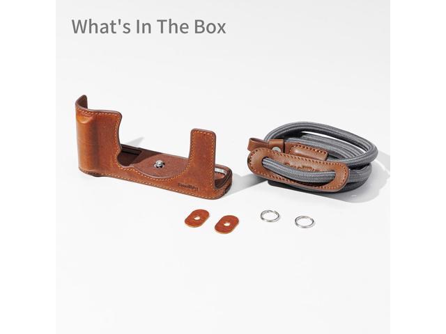 SmallRig Leather Half Case Kit for Fujifilm X-E5 Camera, Brown
