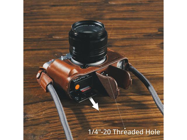 SmallRig Leather Half Case Kit for Fujifilm X-E5 Camera, Brown