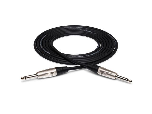Hosa 10' Pro Unbalanced Interconnect REAN 1/4' Male to 1/4' Male TS Cable