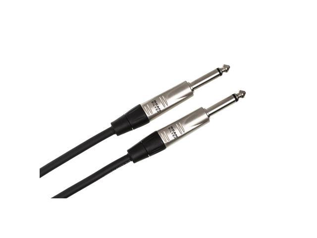 Hosa 10' Pro Unbalanced Interconnect REAN 1/4' Male to 1/4' Male TS Cable