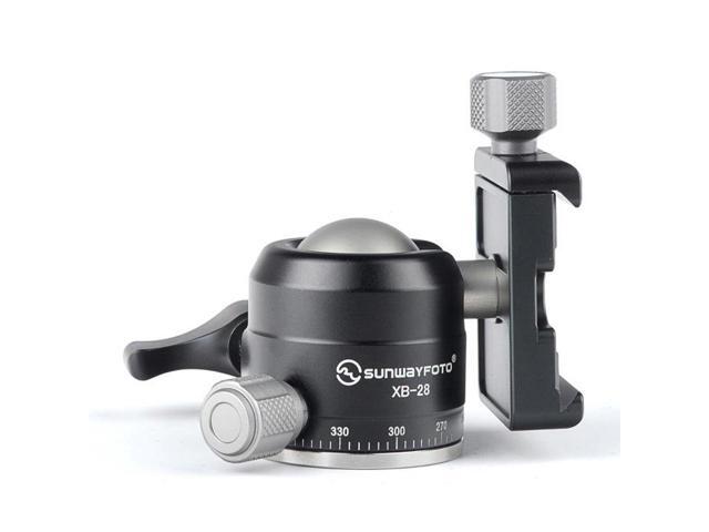 sunwayfoto xb-28 superior low-profile palm-size ballhead with standard screw-knob clamp