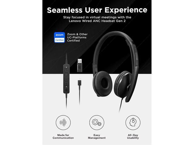 Lenovo Wired ANC Headset Gen 2 (UC) - image 12