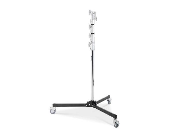Avenger 11.15' Roller Stand 34 Folding Base, 5 Sections, 4 Risers, Chrome