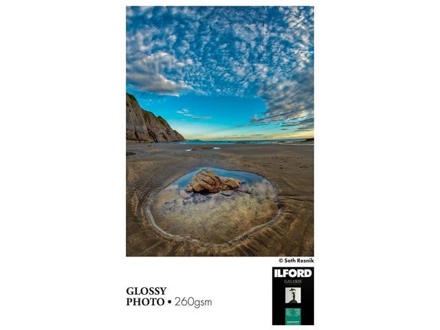 Ilford GALERIE Prestige Glossy Photo Inkjet Paper, 260 gsm, 4x6', 100 Sheets