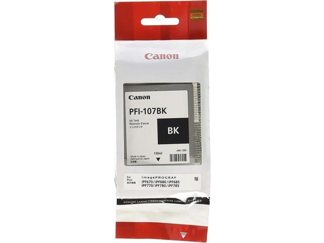 Canon 2X PFI-107 130ml Ink Tank for Canon iPF680/685/780/785, Black