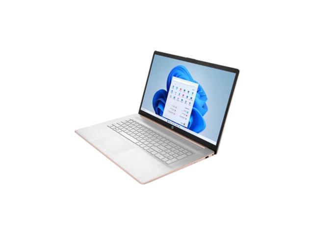 HP 17-cn0514nr 17.3' HD+ Laptop, Intel Celeron N4500 1.1GHz, 4GB RAM, 256GB SSD, Windows 11 Home S Mode, Pale Gold Rose/Natural Silver