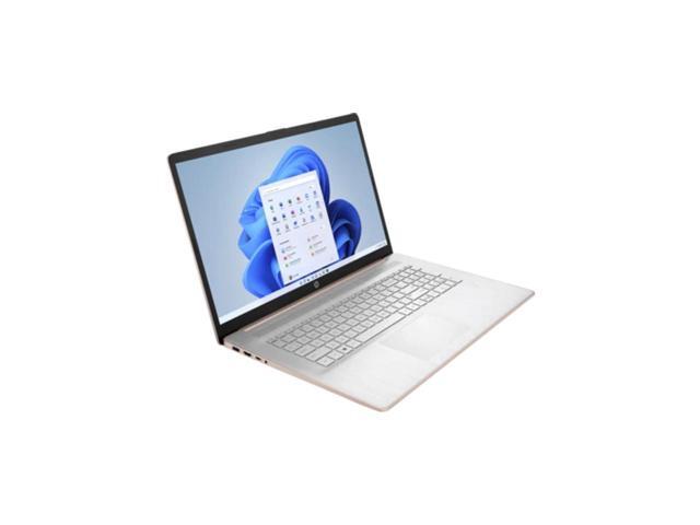 HP 17-cn0514nr 17.3' HD+ Laptop, Intel Celeron N4500 1.1GHz, 4GB RAM, 256GB SSD, Windows 11 Home S Mode, Pale Gold Rose/Natural Silver