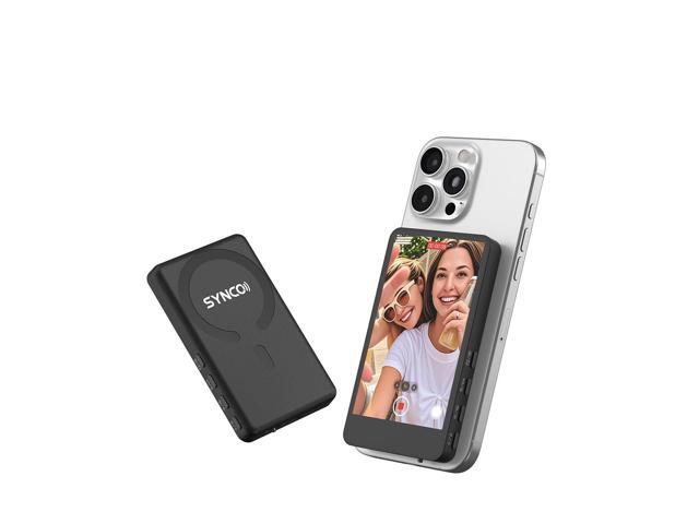 Synco Audio 3.9' XView M4 Wireless Selfie Monitor Screen with MagSafe for Phone Vlogging, Black