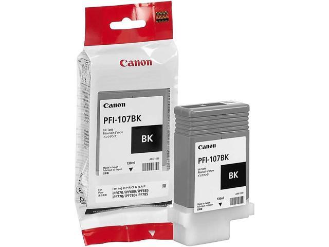 Canon 2X PFI-107 130ml Ink Tank for Canon iPF680/685/780/785, Black