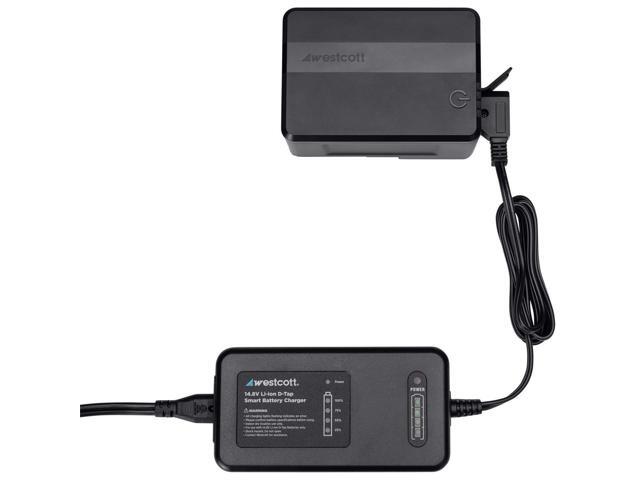 Westcott MV95 Mini 95Wh 14.8V 6400mAh Lithium-ion V-Mount Battery with D-Tap Charger, Black