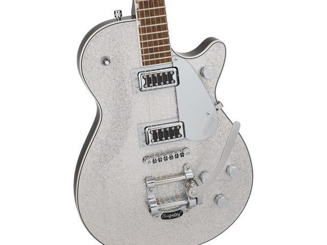 Gretsch G5230T Electromatic Jet FT Series Electric Guitar with Bigsby, Silver Sparkle