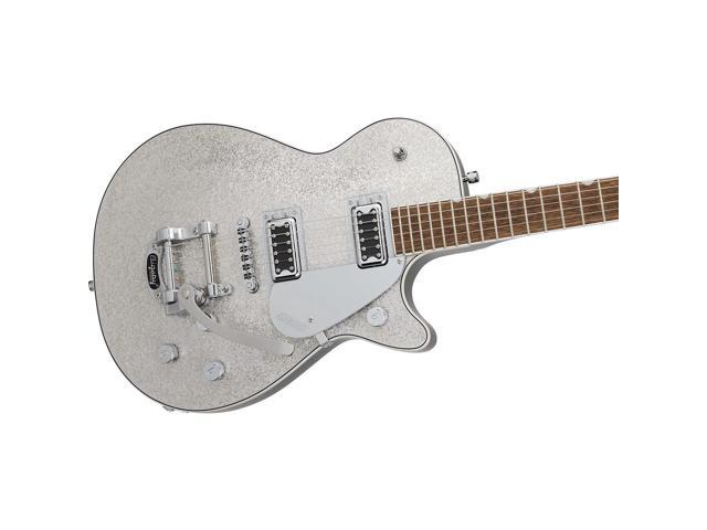 Gretsch G5230T Electromatic Jet FT Series Electric Guitar with Bigsby, Silver Sparkle