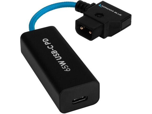 Kondor Blue 6' D-Tap to Female USB-C PD 2-Way Battery Charging Power Cable